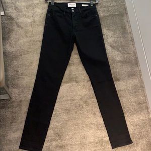 FRAME Le High Skinny Black Denim